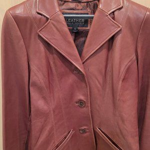 Wilson's red leather women's jacket